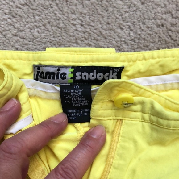 Jamie Sadock yellow golf skort - size 10 - Picture 3 of 3